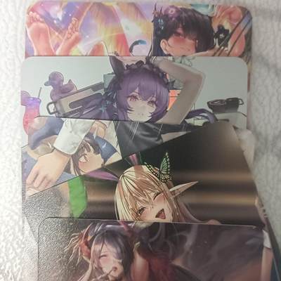 花开卡拍第43期（10月19号周日截拍，品控勿拍!!!拍品不寄存，运费5元，自制卡难免瑕疵，可能存在轻微撞角爆边等出厂瑕疵，品控介意勿拍！） - 绘天阁 单卡艺术版5张 彩闪