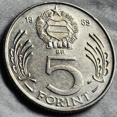 神仙姐姐-中外币专场22 原光好品1989 年匈牙利 5 福林