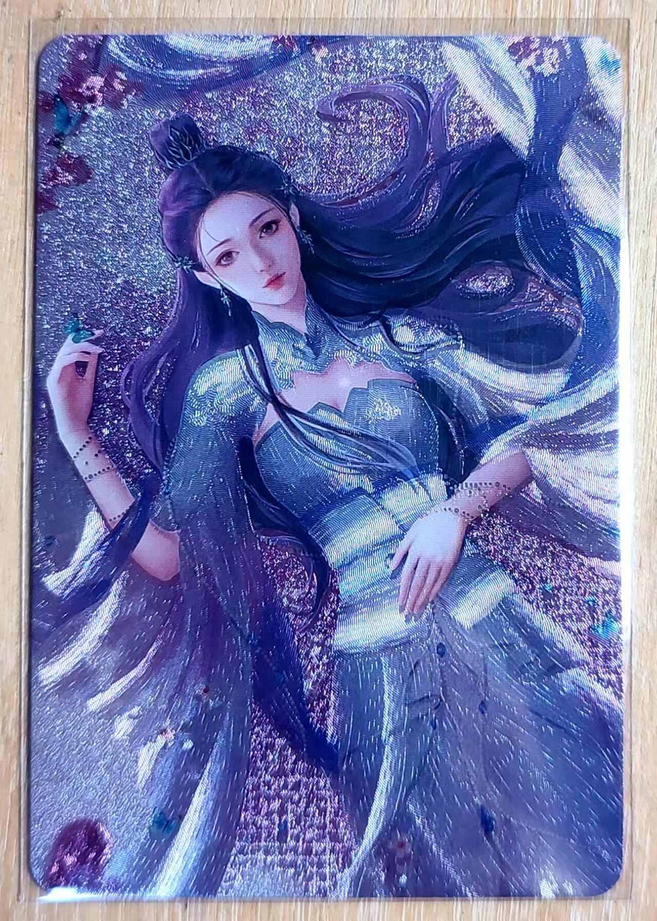 龙虎卡牌第五十九场（无佣金，满120包邮，周六晚上结拍，欢迎送拍） 粗闪 宁缺卡牌 古风美女
