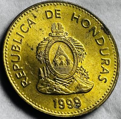 神仙姐姐-中外币专场22 原光好品 1999 年洪都拉斯 5 分