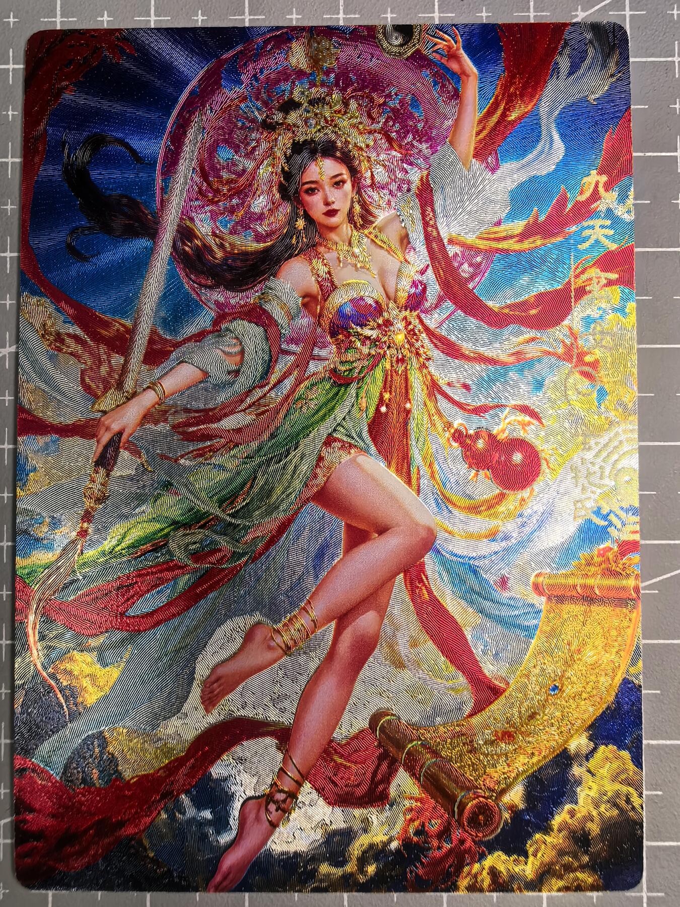 第二十五场拍卖 无佣金 不寄存 不寄存  不寄存 部分卡牌设有底价 拒绝小号抬价 大家放心拍 所有拍品全部有卡膜 自制卡牌 不包厂瑕 放大镜 品控 勿拍 感谢大家支持 留个关注 谢谢 奇点卡牌 宗老师 玄灵谱 九天玄女冷烫