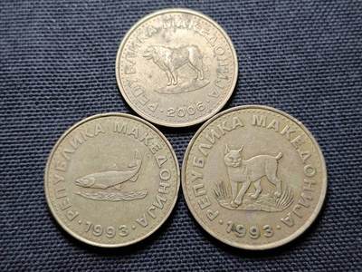 KK钱币收藏小铺 第355场 2月预留时间 周末发货 -  马其顿一组 动物币