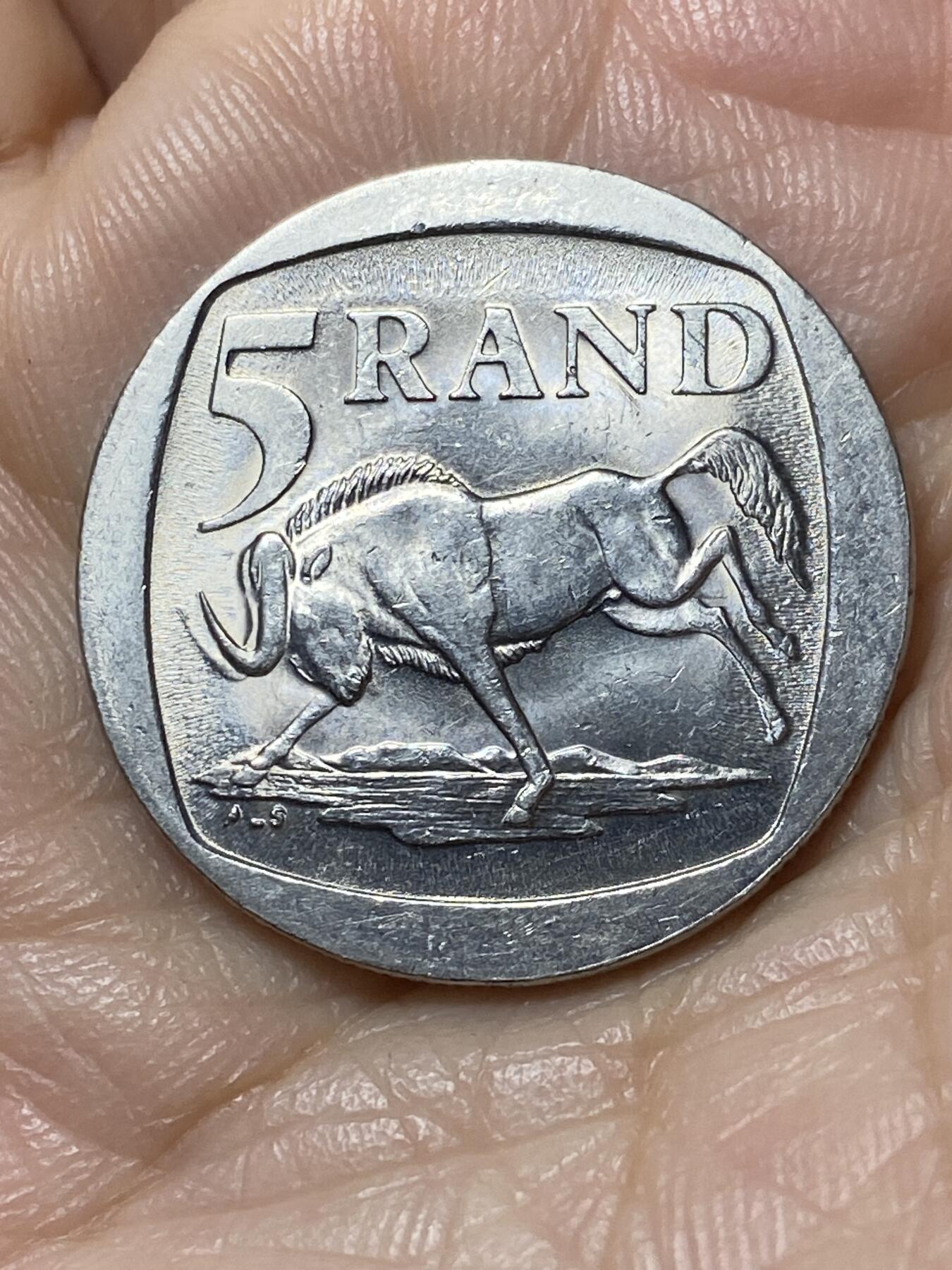 2025年第一百一十一场(总第一百三十七场）外国好品散币(免佣金) 南非🇿🇦1994年5兰特