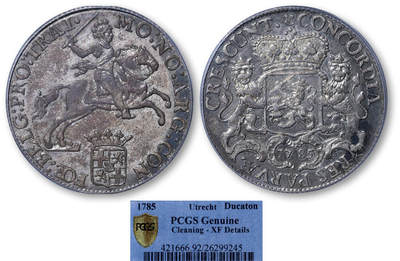 德泉缘2025年北京秋季拍卖会 - 荷兰大马剑银币一枚 PCGS XF92 26299245 重32.78g