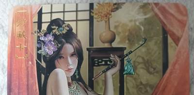 花开卡拍第43期（10月19号周日截拍，品控勿拍!!!拍品不寄存，运费5元，自制卡难免瑕疵，可能存在轻微撞角爆边等出厂瑕疵，品控介意勿拍！） - 卡将绝代芳华 贾南风 艺术版 彩闪 编号073