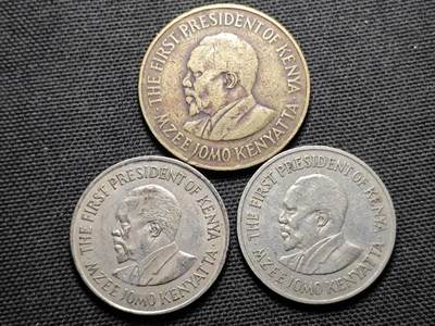 KK钱币收藏小铺 第355场 2月预留时间 周末发货 -  肯尼亚3枚一组
