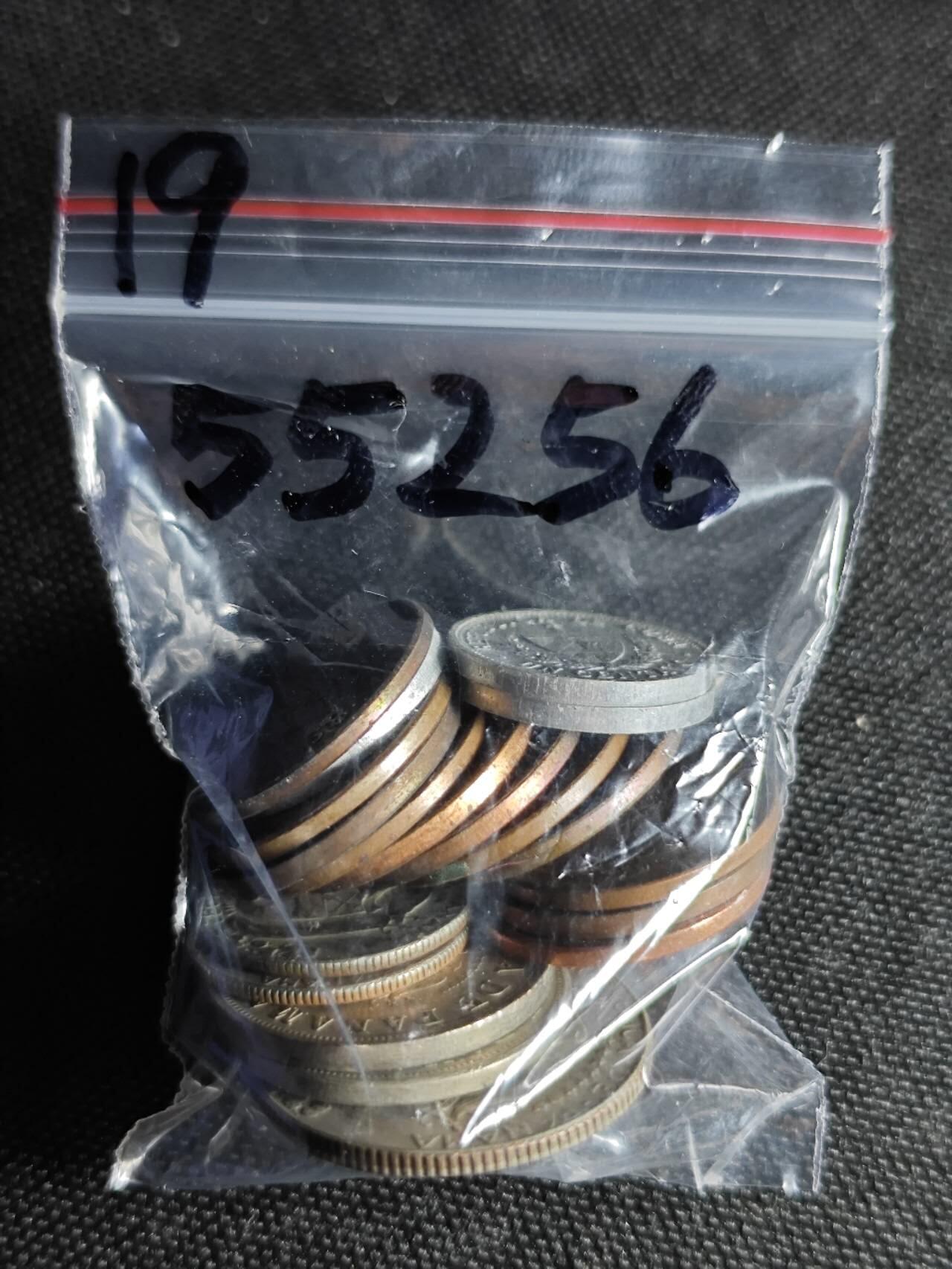 KK钱币收藏小铺 第355场 2月预留时间 周末发货  巴拿马一组19枚 含好品