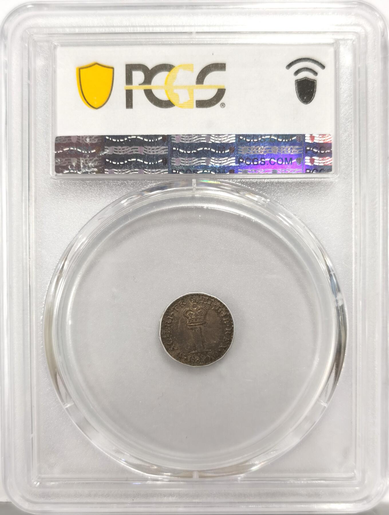 博洋堂世界钱币拍卖第143期（全场包邮） PCGS MS62 英国1800年乔治三世1便士濯足币，醇熟包浆，名家旧藏