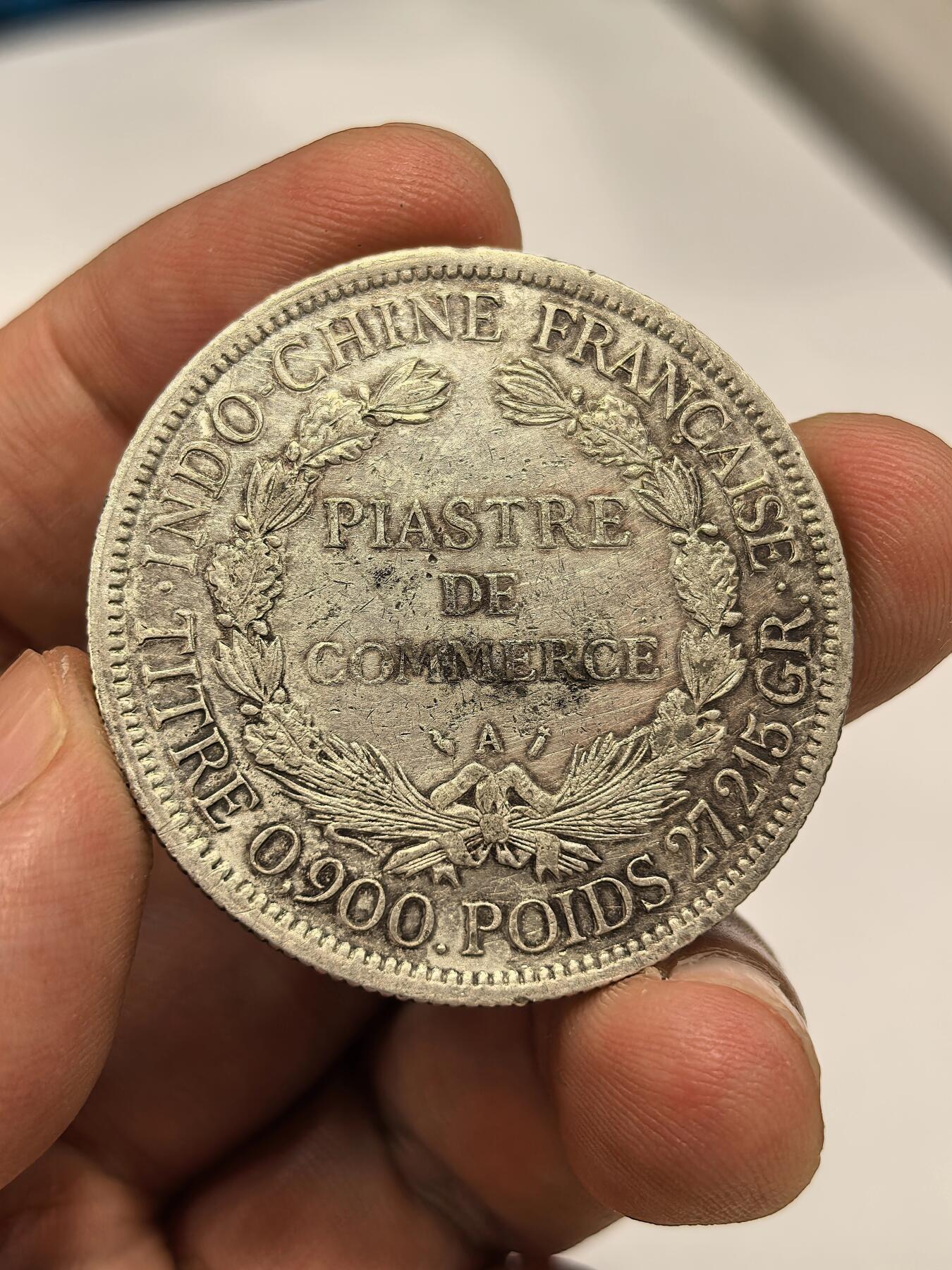 博洋堂世界钱币拍卖第143期（全场包邮） 法属印支1889年加重坐洋大银币