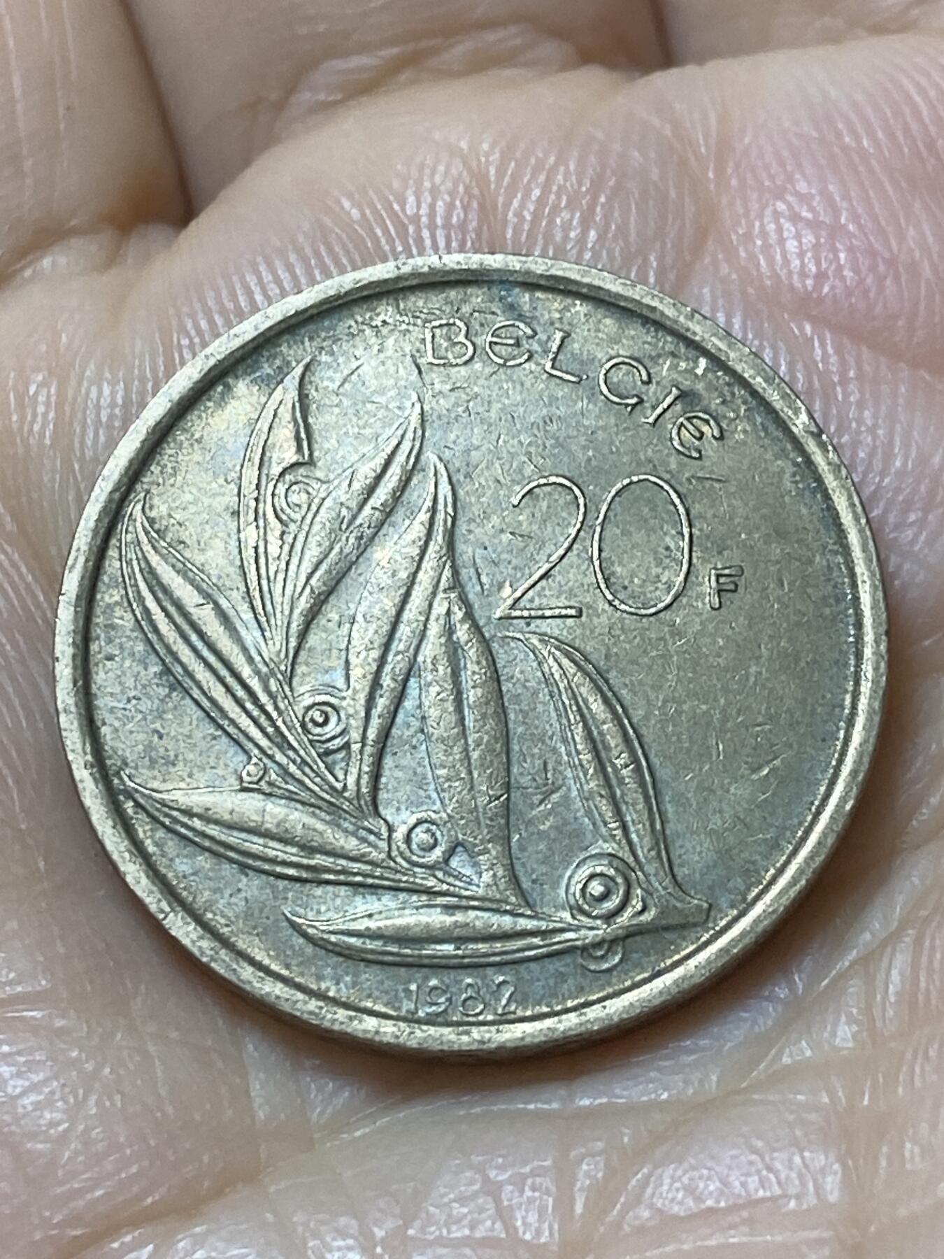 2025年第一百一十一场(总第一百三十七场）外国好品散币(免佣金) 比利时🇧🇪1982年20法郎(博杜安一世时期，荷语版)