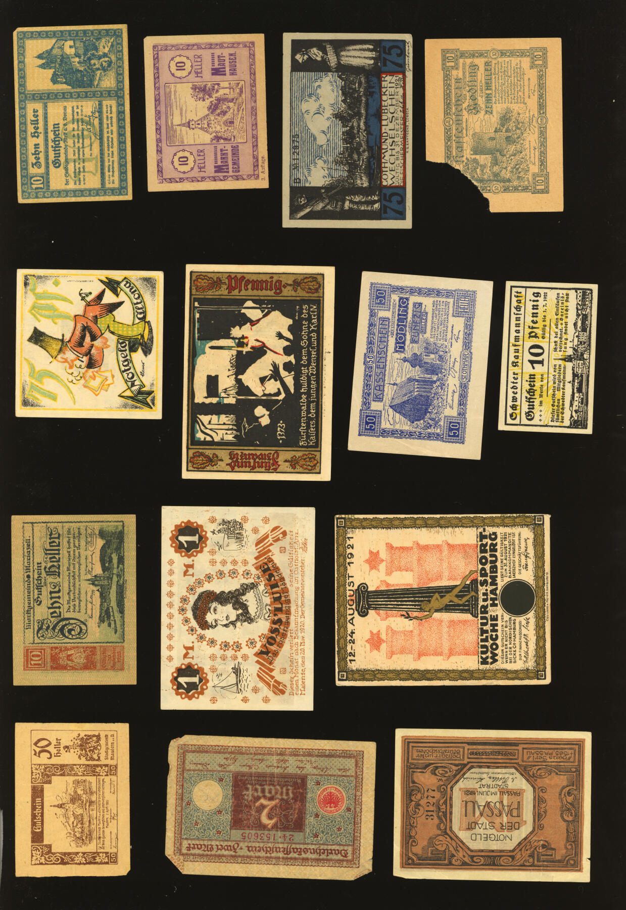 泓盛2025年秋季拍卖会 纸币 德国纸币共14种，品种多样，七成至全新，敬请预览