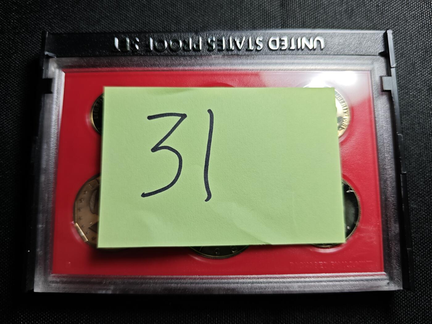 KK钱币收藏小铺  （套币 批量/好品散币 银币）专场  2月预留时间 周末发货   1981美国大小面值清年一套 精制币 含苏珊一元精制币！