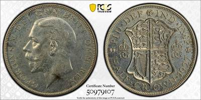 博洋堂世界钱币拍卖第143期（全场包邮） - PCGS PR63 英国1927年乔治五世1/2克朗精制银币