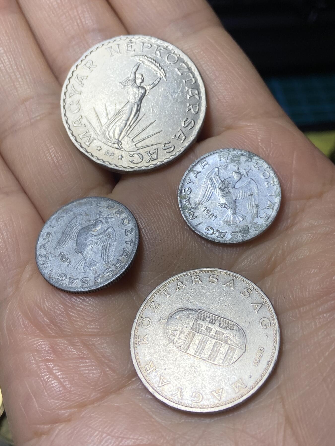 2025年第一百一十一场(总第一百三十七场）外国好品散币(免佣金) 匈牙利🇭🇺4枚：1972年10福林，1951年1981年10费尔，1993年10福林
