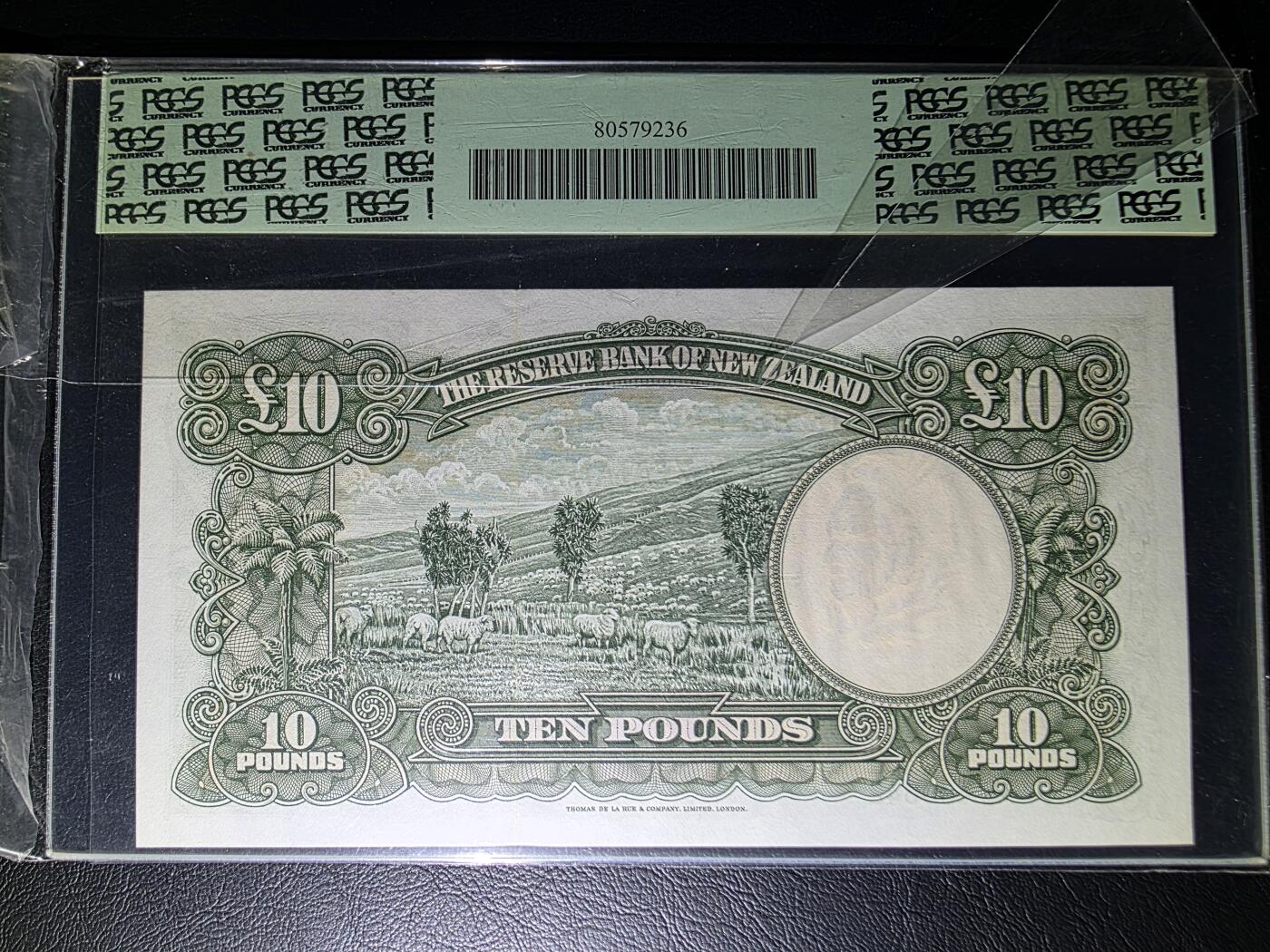 叁拾收藏第32期 新西兰1967年 库克船长 10镑  PCGS67PPQ