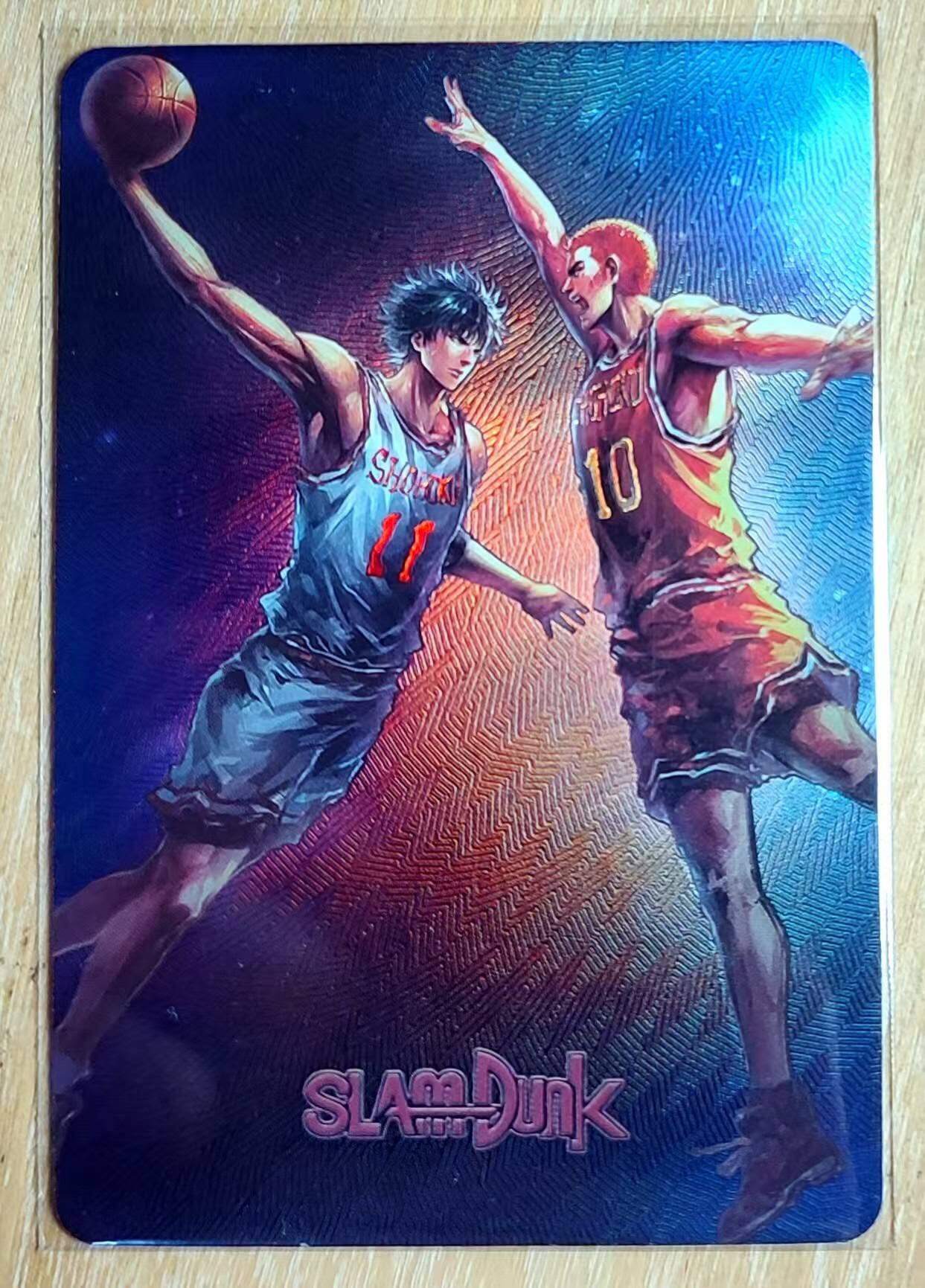 龙虎卡牌第五十九场（无佣金，满120包邮，周六晚上结拍，欢迎送拍） 折光彩闪 灌篮高手 樱木花道+流川枫