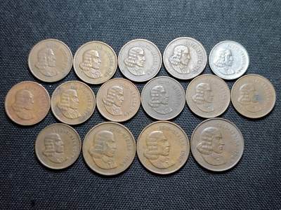 KK钱币收藏小铺 第355场 2月预留时间 周末发货 -  1969南非清年一组15枚