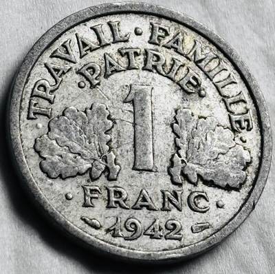 神仙姐姐-中外币专场22 好品 1942 年德占领法国伪政府 2 法郎