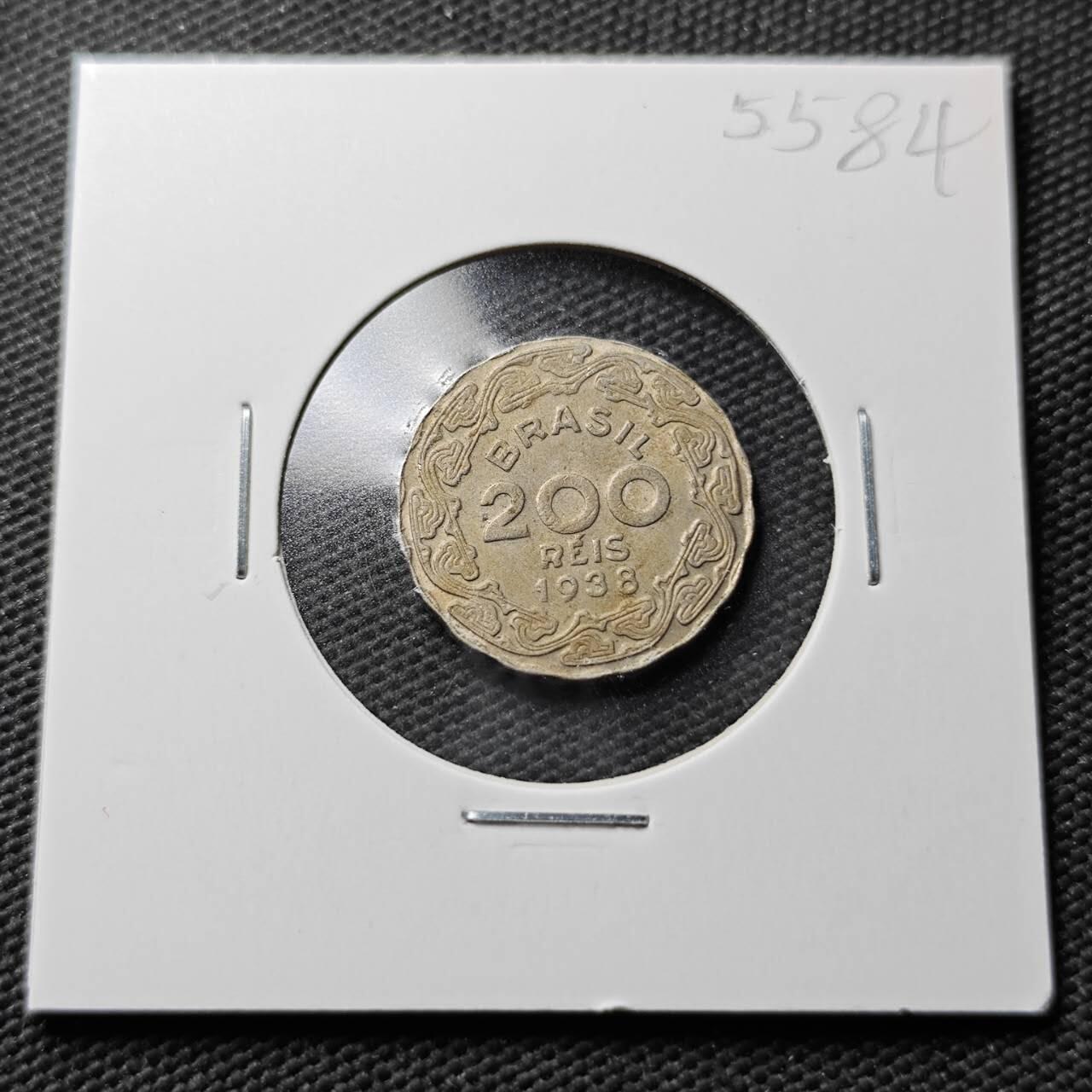 KK钱币收藏小铺 第355场 2月预留时间 周末发货  1938巴西200瑞斯