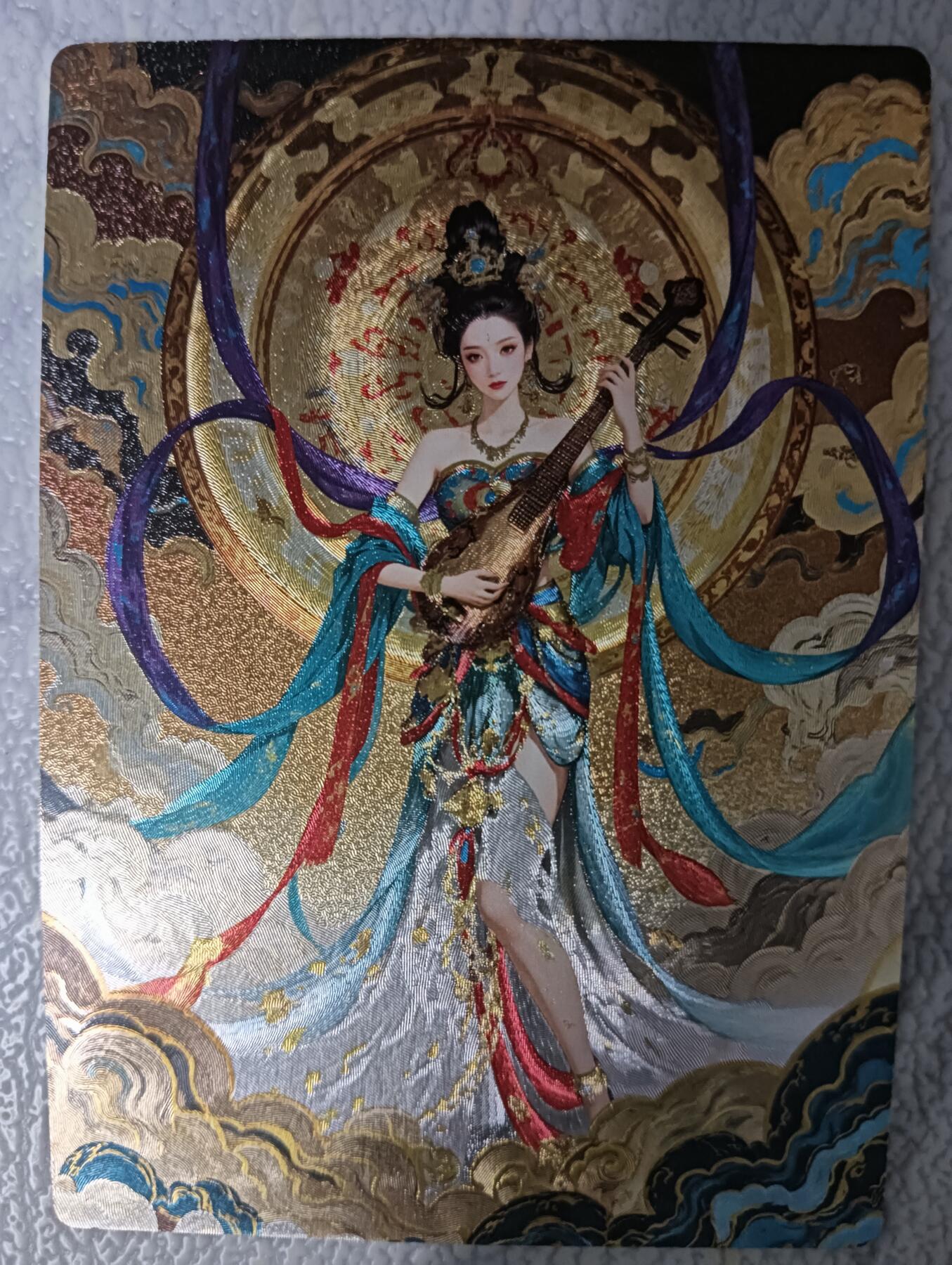花开卡拍第43期（10月19号周日截拍，品控勿拍!!!拍品不寄存，运费5元，自制卡难免瑕疵，可能存在轻微撞角爆边等出厂瑕疵，品控介意勿拍！） 奇点 奇点卡牌 盲包卡 粗闪卡 敦煌飞天
