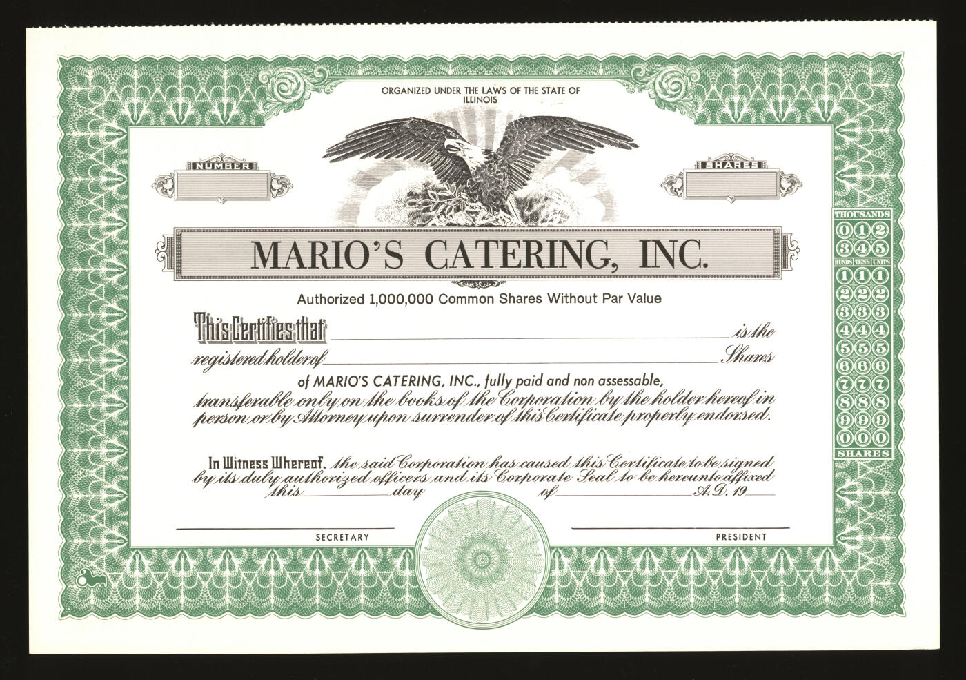 泓盛2025年秋季拍卖会 纸币 美国20世纪30-70年代公司股票共18枚，品种多样，全新，敬请预览