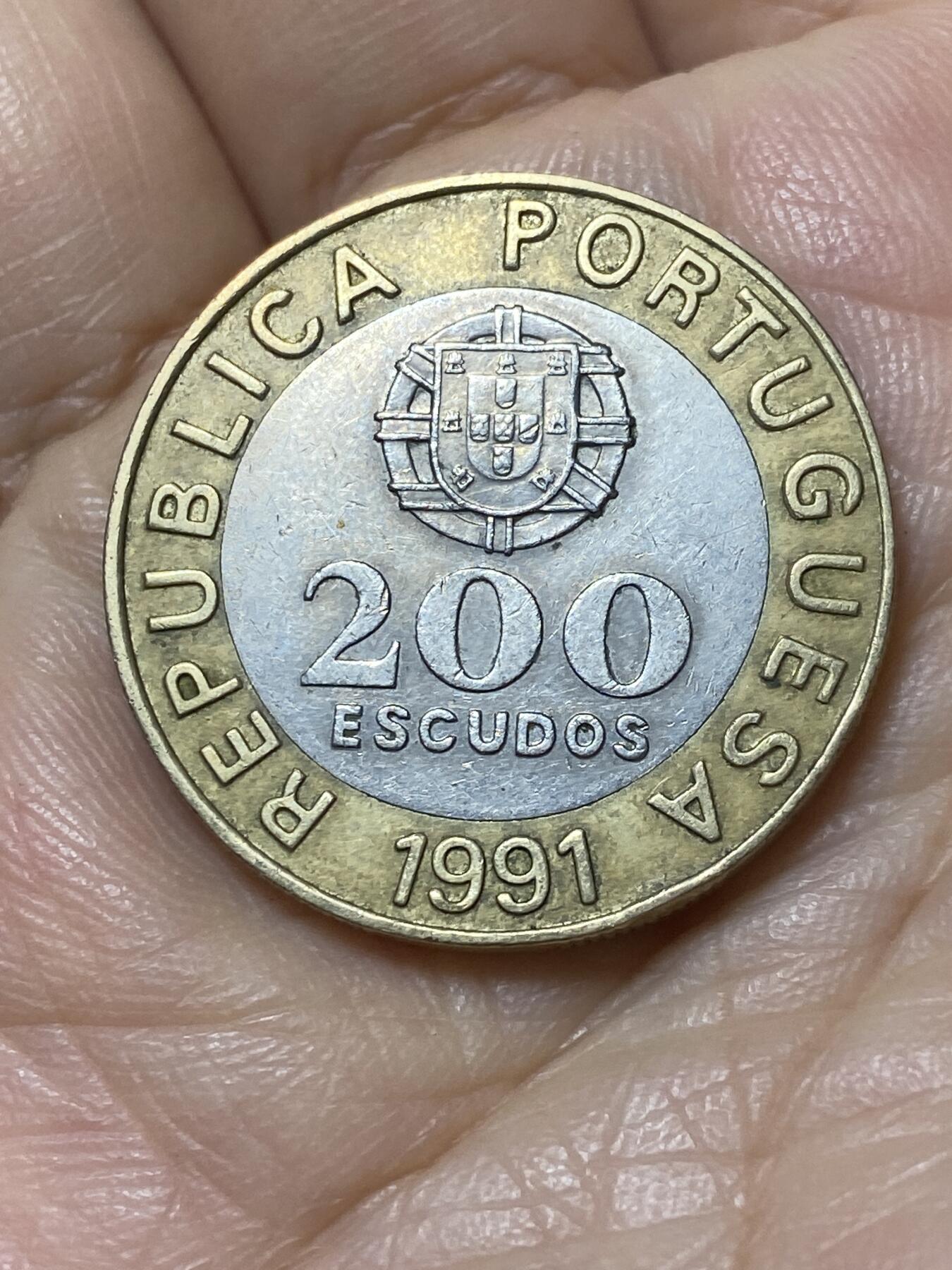 2025年第一百一十一场(总第一百三十七场）外国好品散币(免佣金) 葡萄牙🇵🇹1991年200埃斯库多