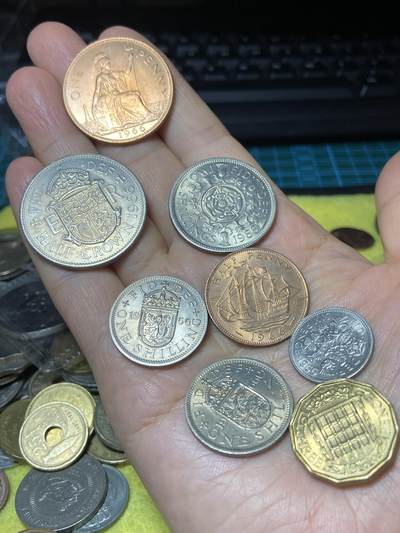 2025年第一百一十一场(总第一百三十七场）外国好品散币(免佣金) - 英国🇬🇧1966年清年套币8枚