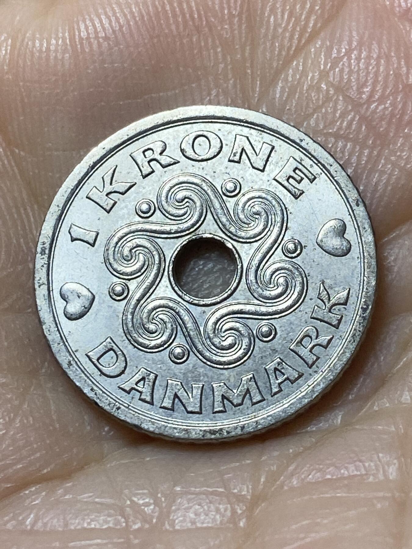 2025年第一百一十一场(总第一百三十七场）外国好品散币(免佣金) 丹麦🇩🇰1992年1克朗(玛格丽特二世，LG; JP; A版)