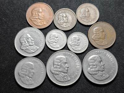 KK钱币收藏小铺 第355场 2月预留时间 周末发货 -  1966南非一组清年10枚