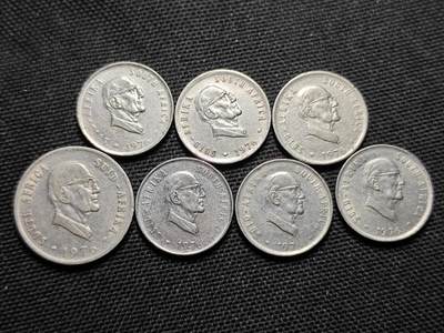 KK钱币收藏小铺 第355场 2月预留时间 周末发货 -  1976南非总统福歇散币 29枚一组