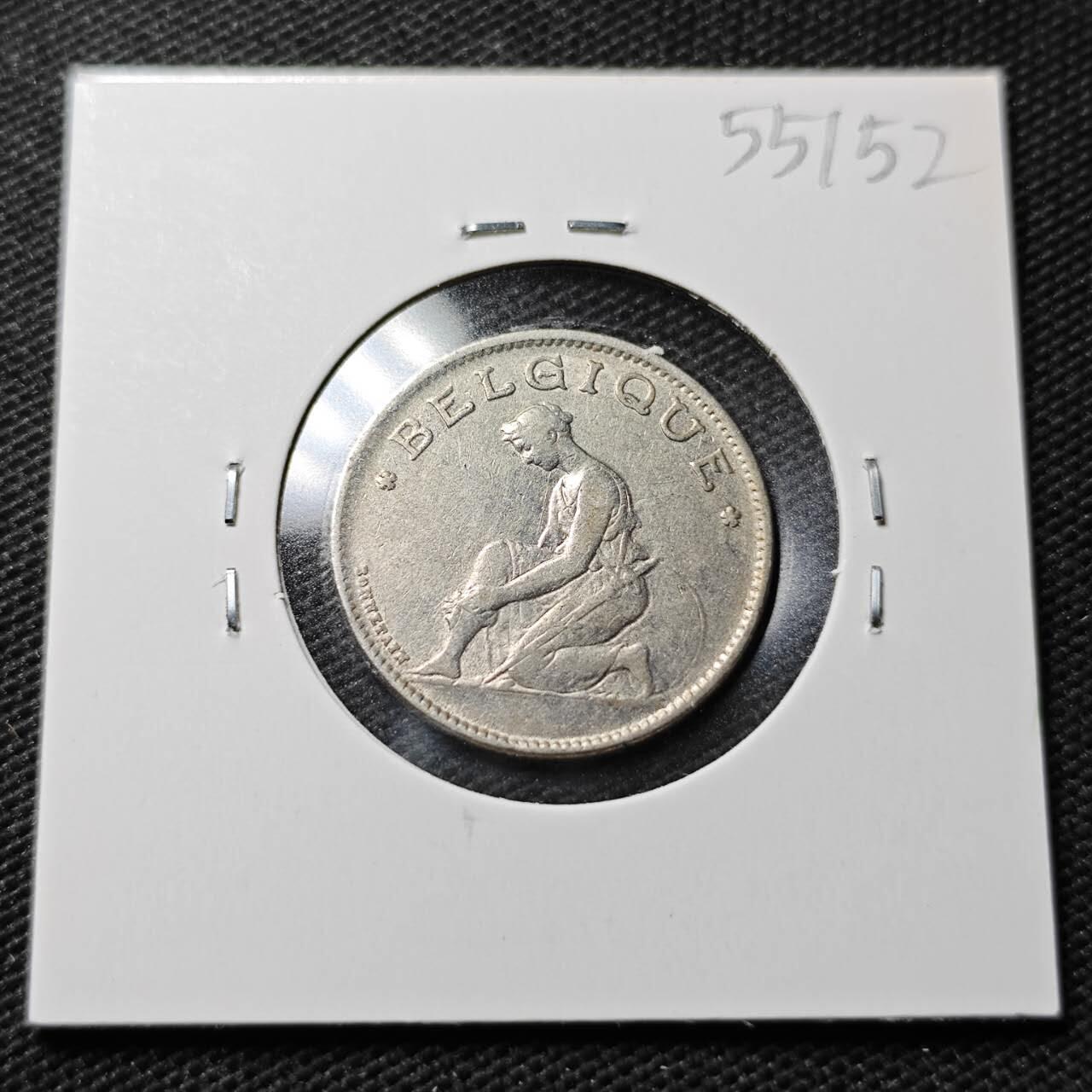 KK钱币收藏小铺 第355场 2月预留时间 周末发货  1923比利时1法郎