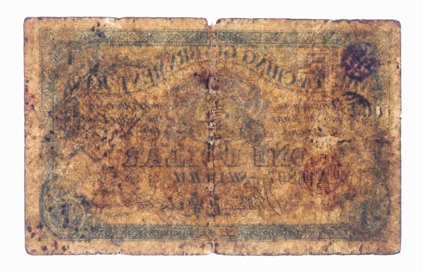 泓盛2025年秋季拍卖会 纸币 光绪三十二年（1906年）大清户部银行兑换券壹圆，上海地名，焦乐山（发昱）签名，此地名券存世十分稀少，大清银行纸币之大珍品，历来为众集钞家所求而不得，今幸得见，当万分珍惜；色彩浓郁醇厚，原汁原味，近七成新编者按：上海大清银行1905年10月31日开业，行址设于汉口路。上海分行经理焦乐山、协理席裕光（字德辉，苏州洞庭席氏，中央银行业务局总经理席德懋、中央造币厂厂长席德柄兄弟之父）。其所发行之