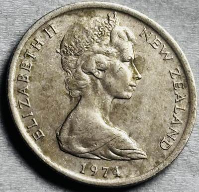 神仙姐姐-中外币专场22 1974 年英属新西兰 5 分