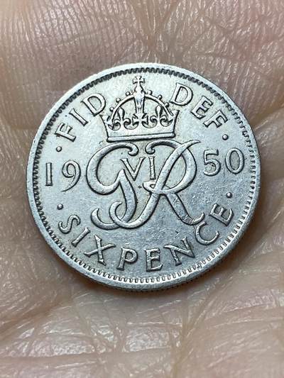2025年第一百一十一场(总第一百三十七场）外国好品散币(免佣金) - 英国🇬🇧1950年6便士(乔治六世第三版)