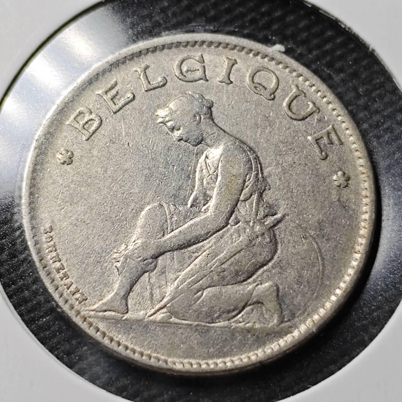 KK钱币收藏小铺 第355场 2月预留时间 周末发货  1923比利时1法郎