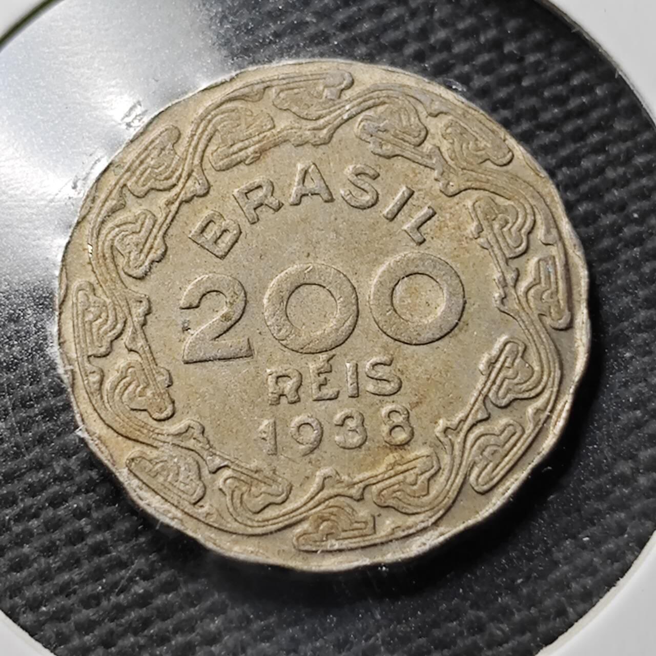 KK钱币收藏小铺 第355场 2月预留时间 周末发货  1938巴西200瑞斯