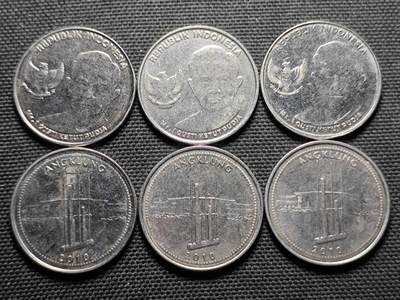 KK钱币收藏小铺 第355场 2月预留时间 周末发货 -  印度尼西亚1000卢比一组6枚