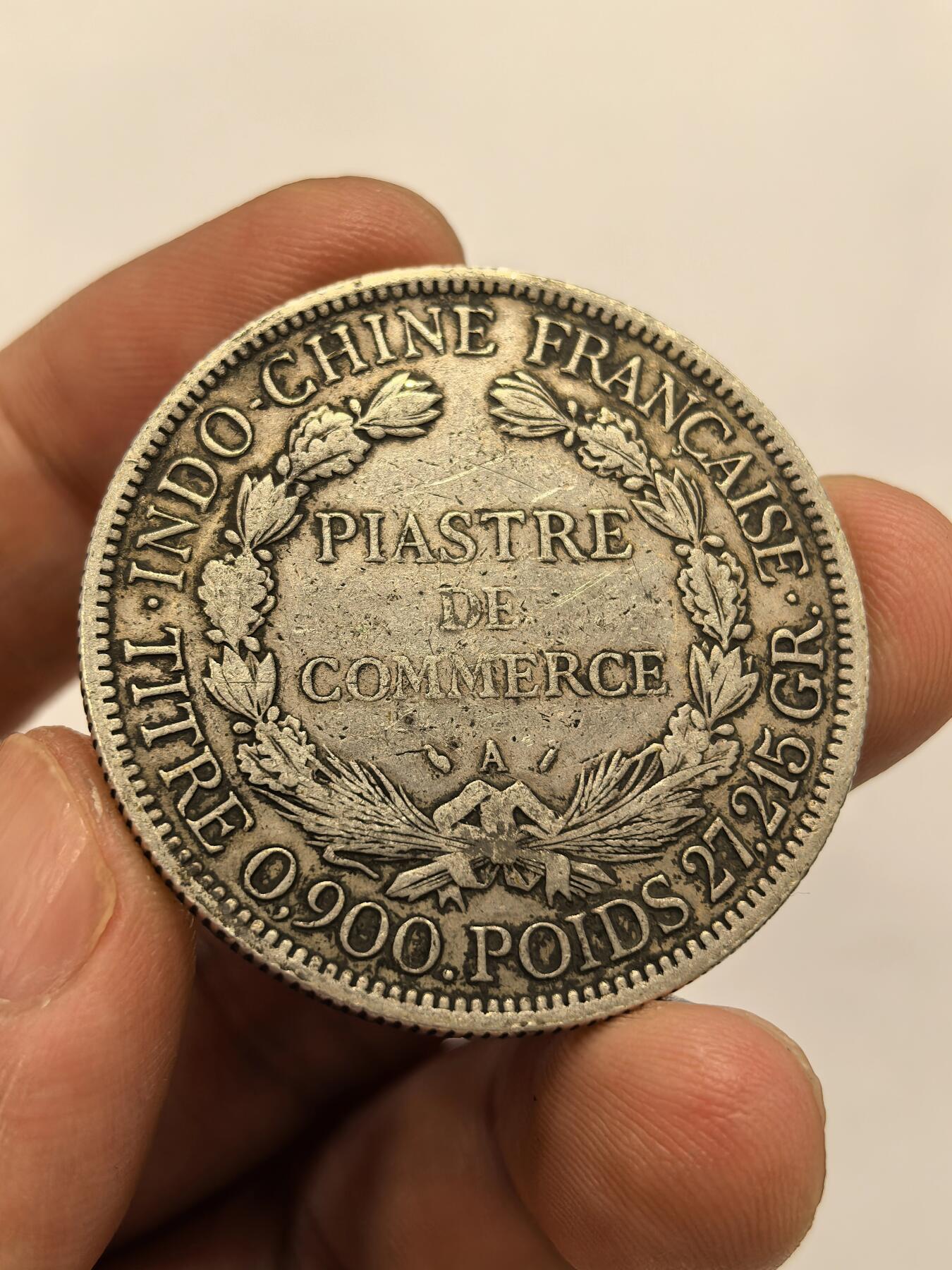 博洋堂世界钱币拍卖第143期（全场包邮） 法属印支1887年加重坐洋大银币