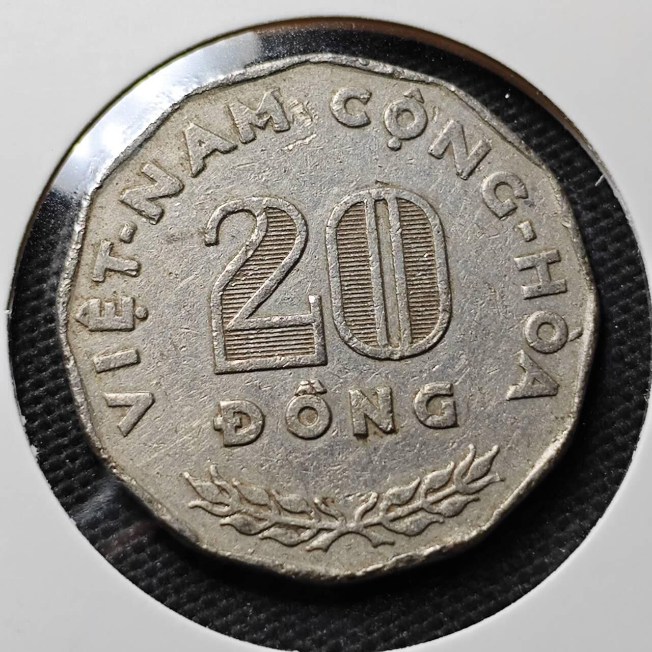 KK钱币收藏小铺 第355场 2月预留时间 周末发货  1968南越20盾纪念币