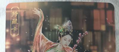 花开卡拍第43期（10月19号周日截拍，品控勿拍!!!拍品不寄存，运费5元，自制卡难免瑕疵，可能存在轻微撞角爆边等出厂瑕疵，品控介意勿拍！） - 卡将绝代芳华 赵飞燕 艺术版 彩闪 编号112