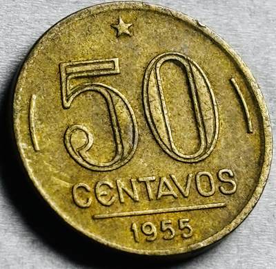 神仙姐姐-中外币专场22 好品 1955 年巴西 50 分