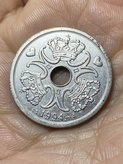 2025年第一百一十一场(总第一百三十七场）外国好品散币(免佣金) - 丹麦🇩🇰1994年2克朗(玛格丽特二世时期，LG; JP; A版)