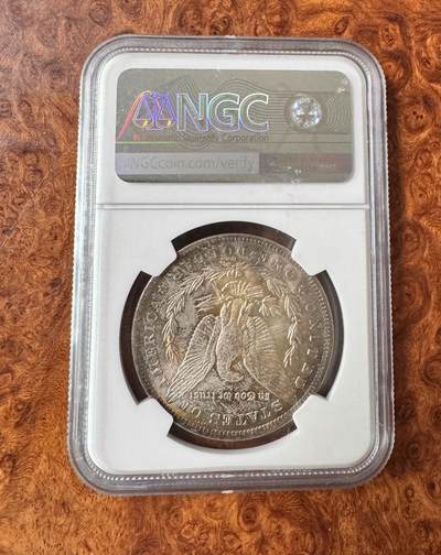 得物收藏 Chase Auction 第34期 - - 外钞、民国钞和人民币混合场！持续更新中！ 1884年美国摩根银币1元，五彩光，NGC64！