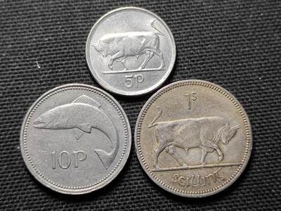 KK钱币收藏小铺 第355场 2月预留时间 周末发货 -  爱尔兰大小面值一组11枚