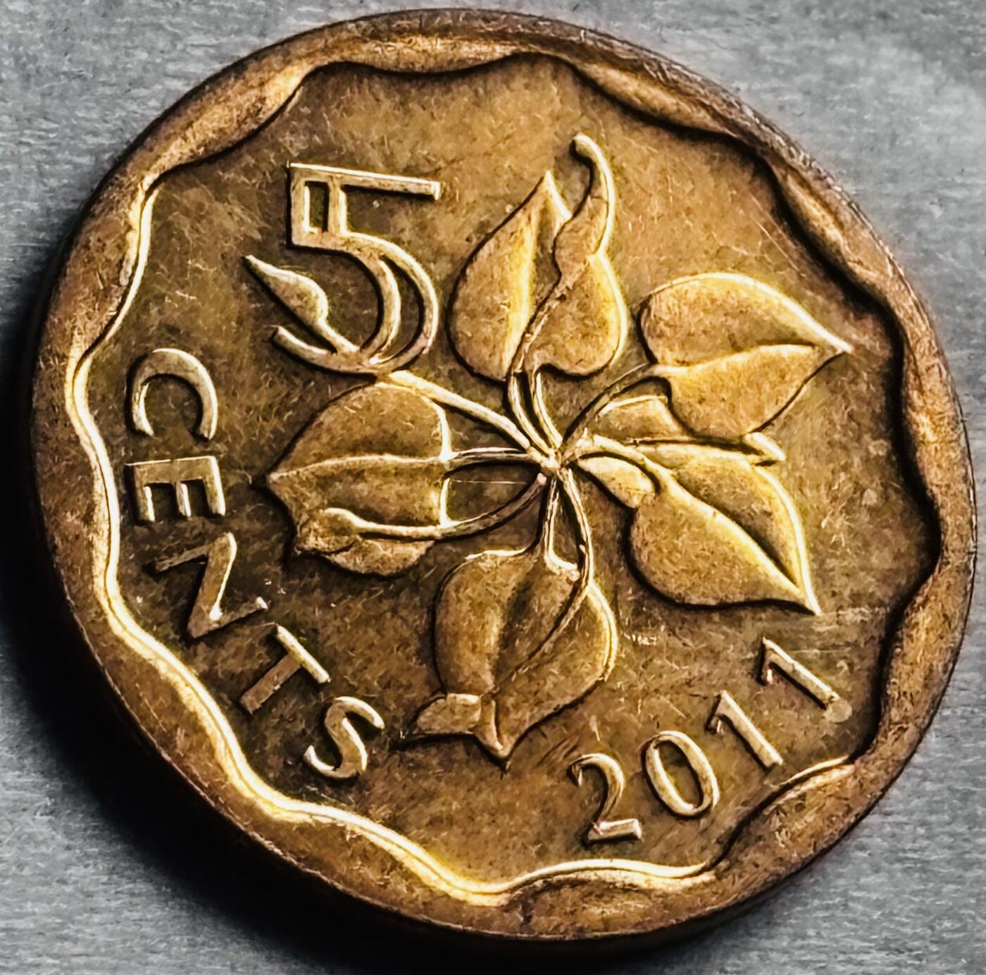 神仙姐姐-中外币专场22 原光好品2011 年斯威士兰 5 分