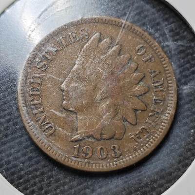 KK钱币收藏小铺 第355场 2月预留时间 周末发货 -  1903美国1分铜币