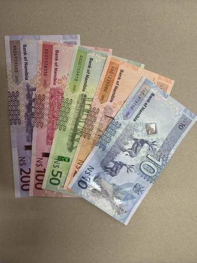 新版2025年纳米比亚10-200元套币（尾一同套币） - 尾0