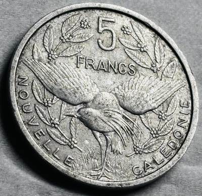 神仙姐姐-中外币专场22 1952 年法属新喀里多尼亚 5 法郎