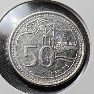 KK钱币收藏小铺 第355场 2月预留时间 周末发货 -  新加坡50分