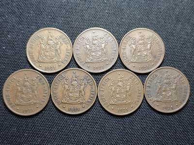 KK钱币收藏小铺 第355场 2月预留时间 周末发货 -  1971南非清年一组16枚